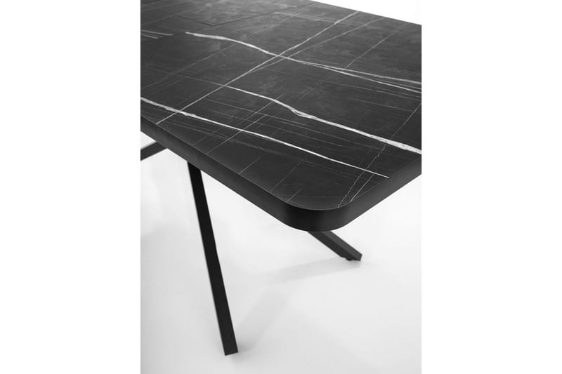 Cassel Spisebord 160 cm Rektangulær - Sort/Hvid - Møbler - Borde - Spisebord og køkkenbord