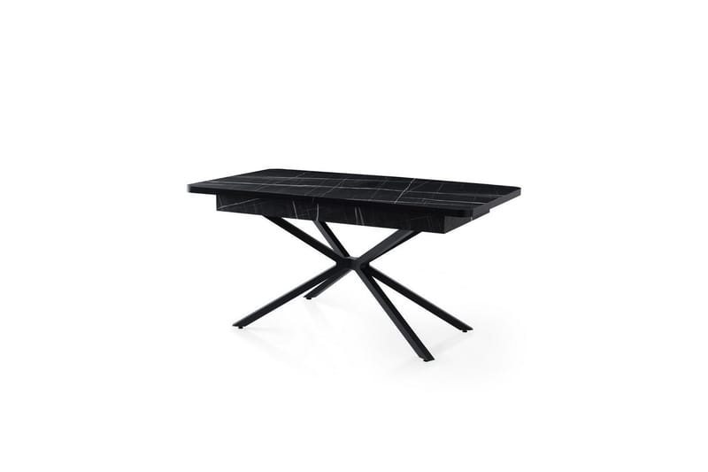 Cassel Spisebord 160 cm Rektangulær - Sort/Hvid - Møbler - Borde - Spisebord og køkkenbord