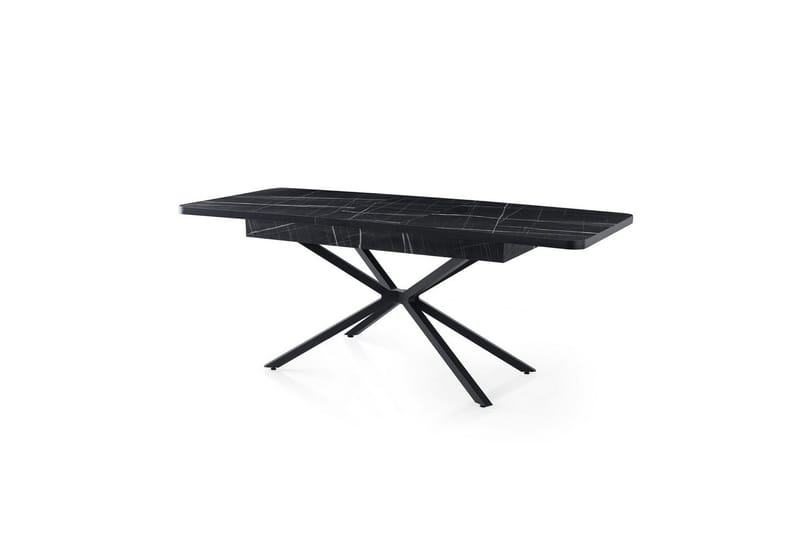 Cassel Spisebord 160 cm Rektangulær - Sort/Hvid - Møbler - Borde - Spisebord og køkkenbord