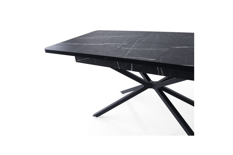 Cassel Spisebord 160 cm Rektangulær - Sort/Hvid - Møbler - Borde - Spisebord og køkkenbord