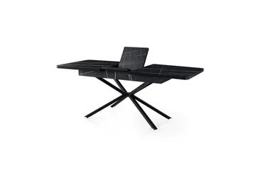 Cassel Spisebord 160 cm Rektangulær - Sort/Hvid - Møbler - Borde - Spisebord og køkkenbord