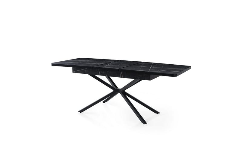 Cassel Spisebord 160 cm Rektangulær, Sort/Hvid