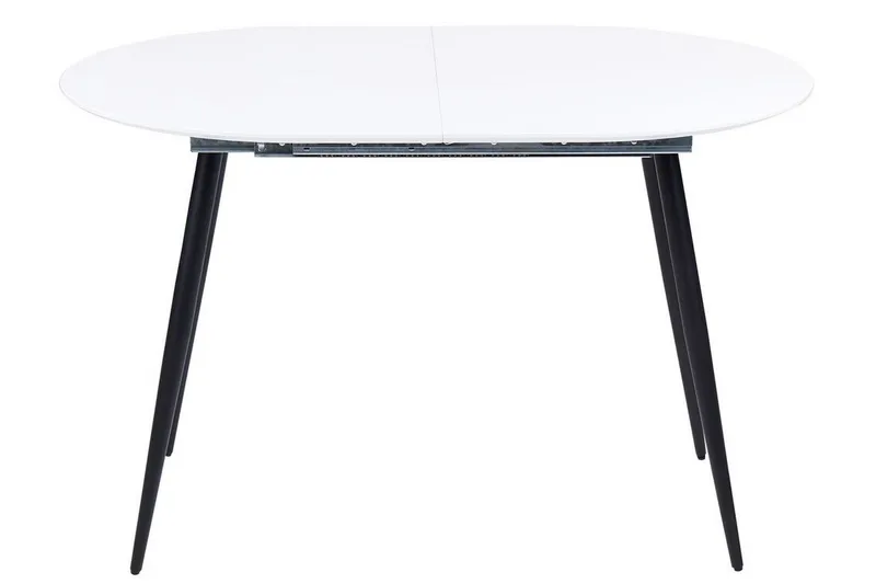 Castellana Spisebord Udvidelsesbart 120-160x80 cm - Hvid Sort - Møbler - Borde - Spisebord og køkkenbord