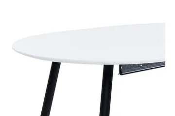 Castellana Spisebord Udvidelsesbart 120-160x80 cm - Hvid Sort - Møbler - Borde - Spisebord og køkkenbord