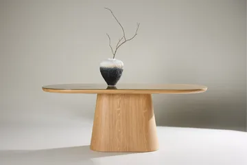 Castor Spisebord 200 cm Oval - Natur - Møbler - Borde - Spisebord og køkkenbord