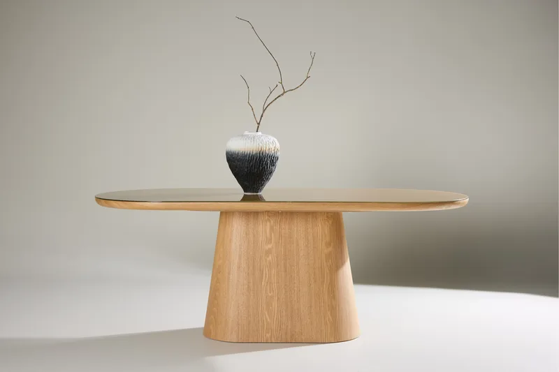 Castor Spisebord 200 cm Oval - Natur - Møbler - Borde - Spisebord og køkkenbord