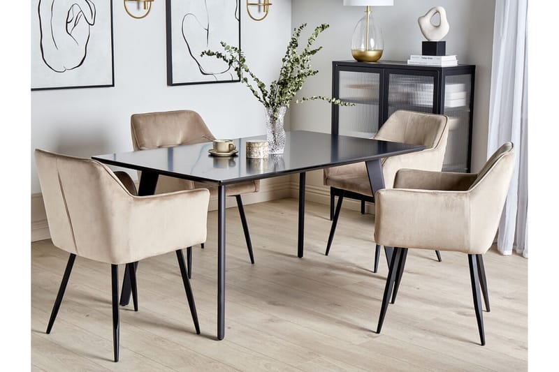 Cavallino Spisebord 90x150 cm - Sort - Møbler - Borde - Spisebord og køkkenbord
