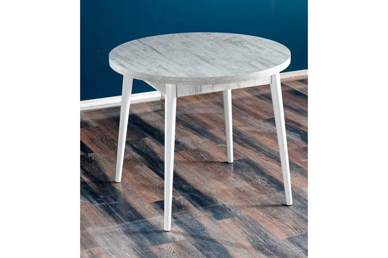 Cavuria Spisebord 90 cm Rund - Antik/Hvid - Møbler - Borde - Spisebord og køkkenbord