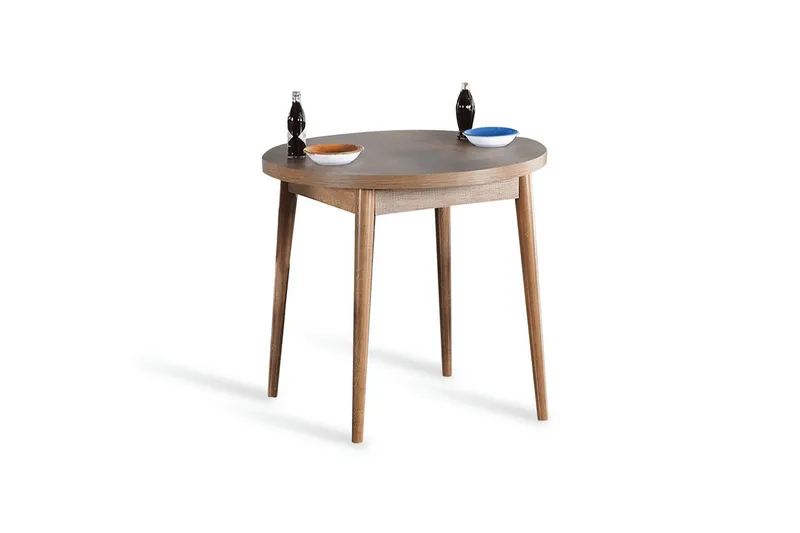 Cavuria Spisebord 90 cm Rund, Valnød