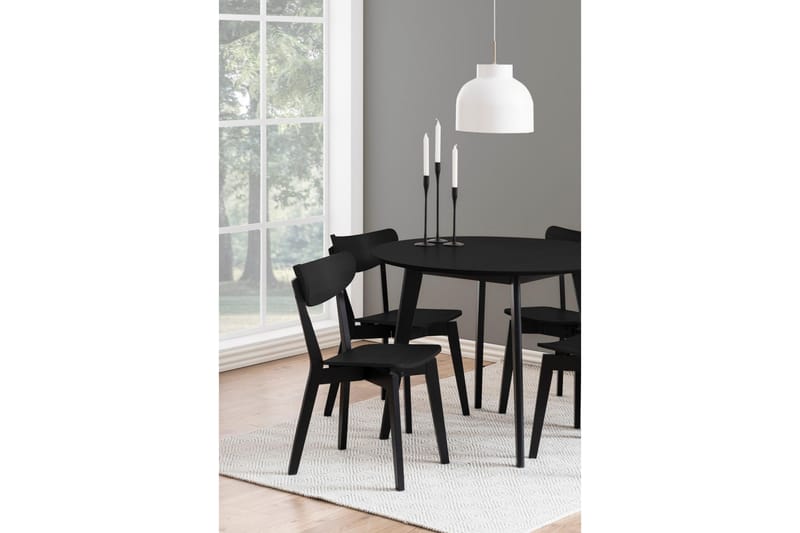 Celtik Spisebord 105x105 cm Rund - Sort - Møbler - Borde - Spisebord og køkkenbord