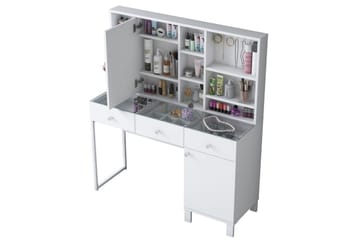 Ceris Toiletbord 120 cm - Hvid - Møbler - Borde - Sminkebord & konsolbord