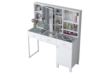 Ceris Toiletbord 120 cm - Hvid - Møbler - Borde - Sminkebord & konsolbord