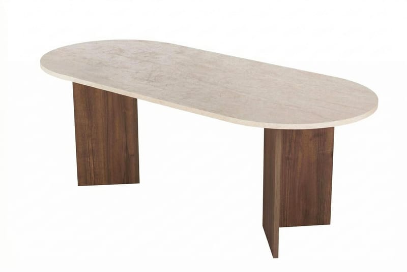 Ceylin Spisebord 200x75x90 cm - Travertine Walnut - Møbler - Borde - Spisebord og køkkenbord