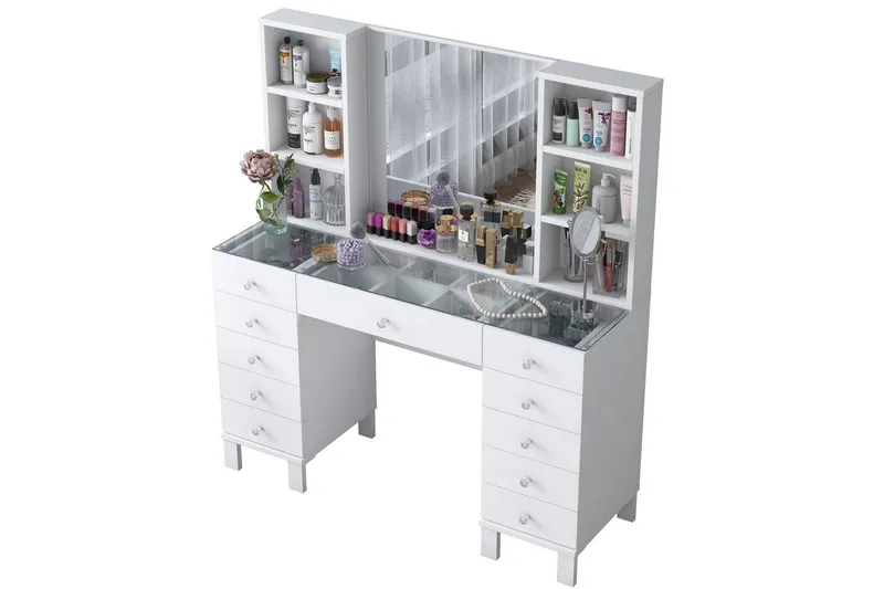 Ceylon Toiletbord 120 cm - Hvid - Møbler - Borde - Sminkebord & konsolbord