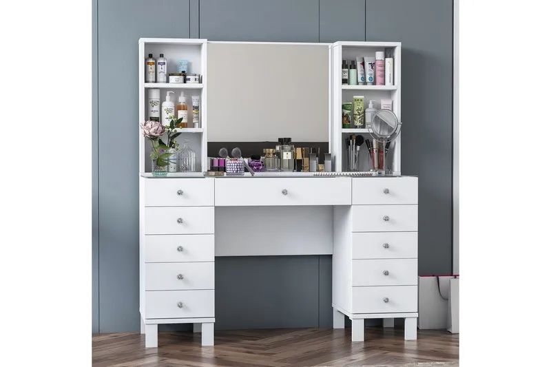 Ceylon Toiletbord 120 cm - Hvid - Møbler - Borde - Sminkebord & konsolbord