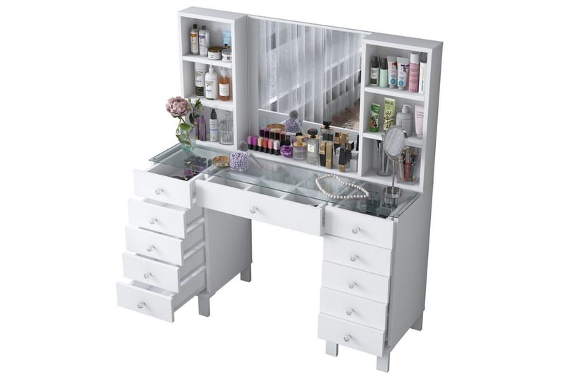 Ceylon Toiletbord 120 cm - Hvid - Møbler - Borde - Sminkebord & konsolbord