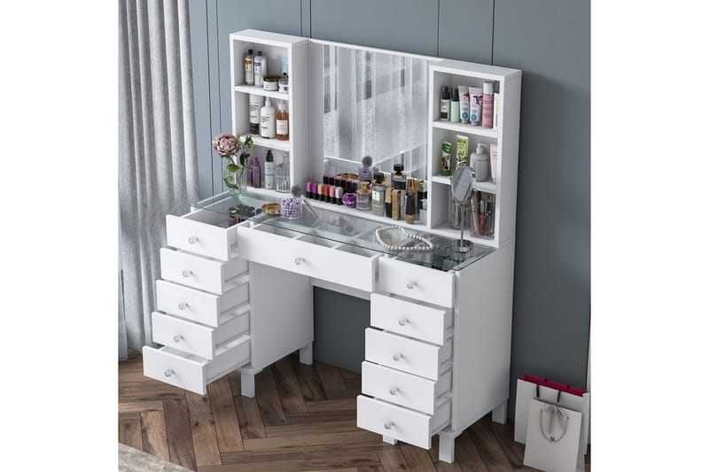 Ceylon Toiletbord 120 cm - Hvid - Møbler - Borde - Sminkebord & konsolbord