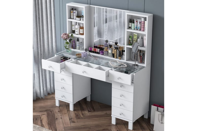 Ceylon Toiletbord 120 cm - Hvid - Møbler - Borde - Sminkebord & konsolbord