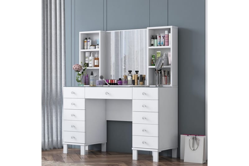 Ceylon Toiletbord 120 cm - Hvid - Møbler - Borde - Sminkebord & konsolbord