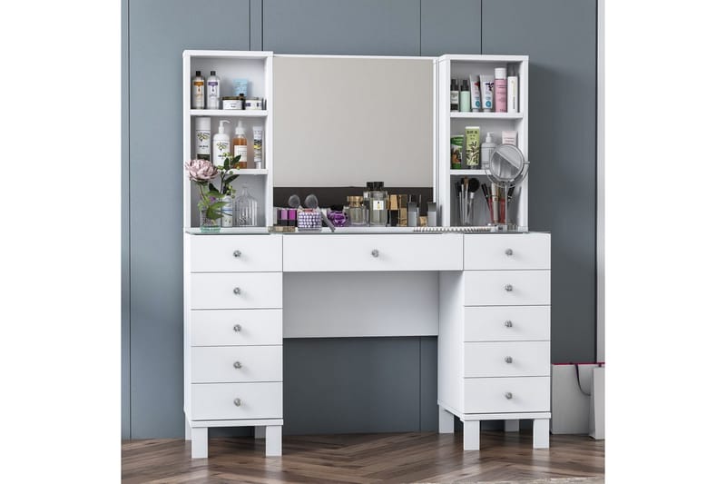 Ceylon Toiletbord 120 cm - Hvid - Møbler - Borde - Sminkebord & konsolbord