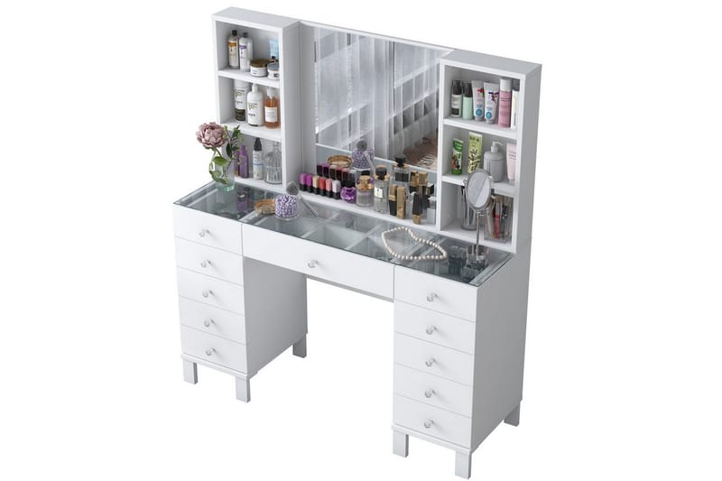 Ceylon Toiletbord 120 cm - Hvid - Møbler - Borde - Sminkebord & konsolbord