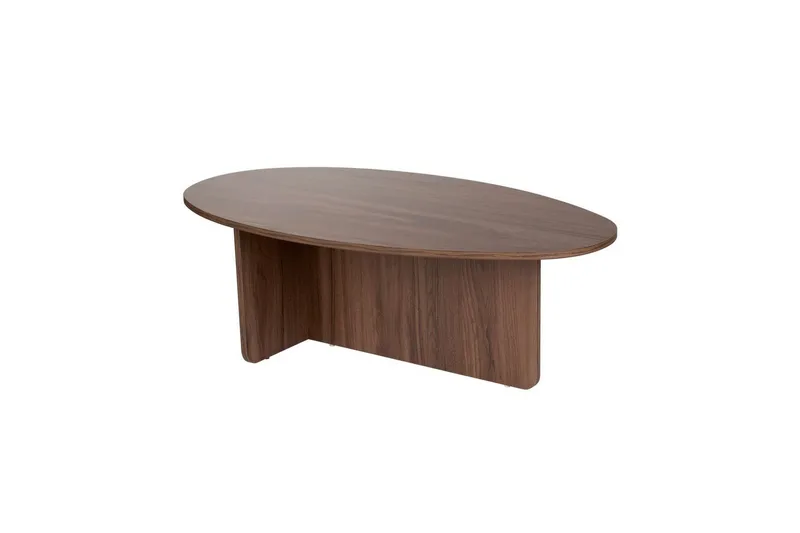 Ceyra Ovalt Sofabord 120 cm i Træ - Brun - Møbler - Borde - Sofabord