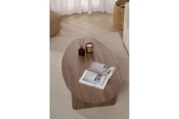 Ceyra Ovalt Sofabord 120 cm i Træ - Brun - Møbler - Borde - Sofabord