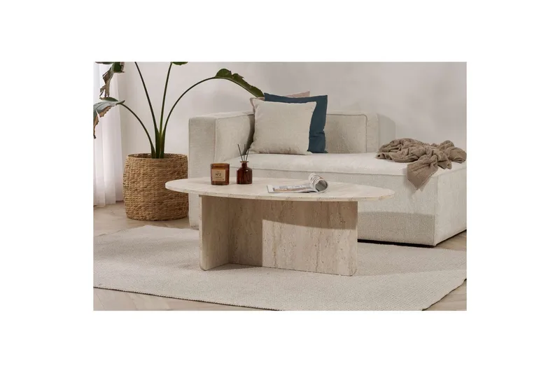 Ceyra Sofabord 120 cm - Beige - Møbler - Borde - Sofabord