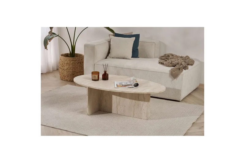 Ceyra Sofabord 120 cm - Beige - Møbler - Borde - Sofabord