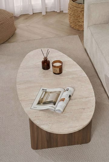 Ceyra Sofabord 120x40x65 cm - Travertine Walnut - Møbler - Borde - Sofabord
