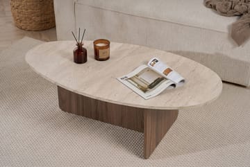 Ceyra Sofabord 120x40x65 cm - Travertine Walnut - Møbler - Borde - Sofabord