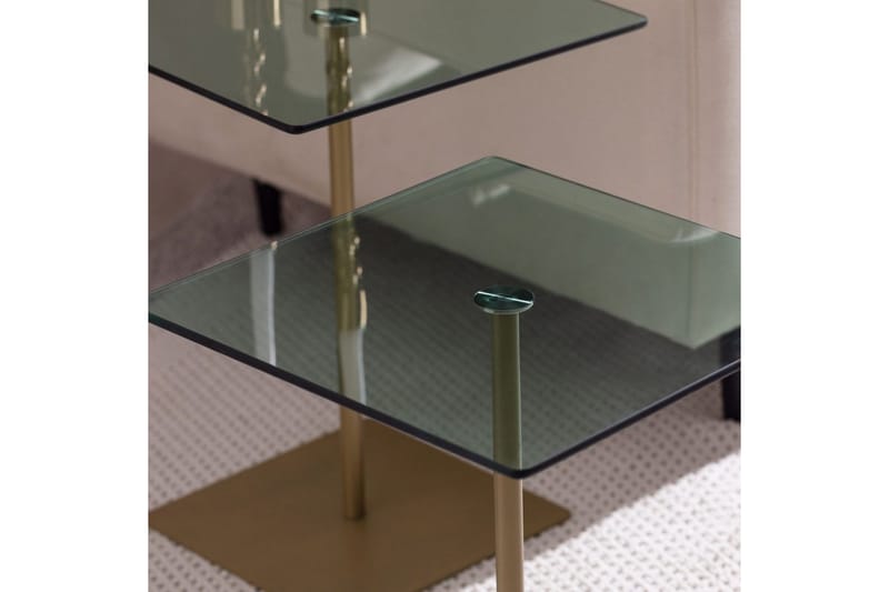 Challur Sofabord 40 cm - Guld/Grøn - Møbler - Borde - Sofabord