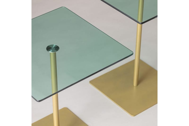 Challur Sofabord 40 cm - Guld/Grøn - Møbler - Borde - Sofabord