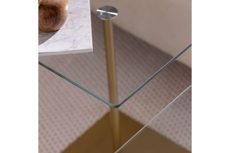 Challur Sofabord 40 cm - Guld/Hvid - Møbler - Borde - Sofabord