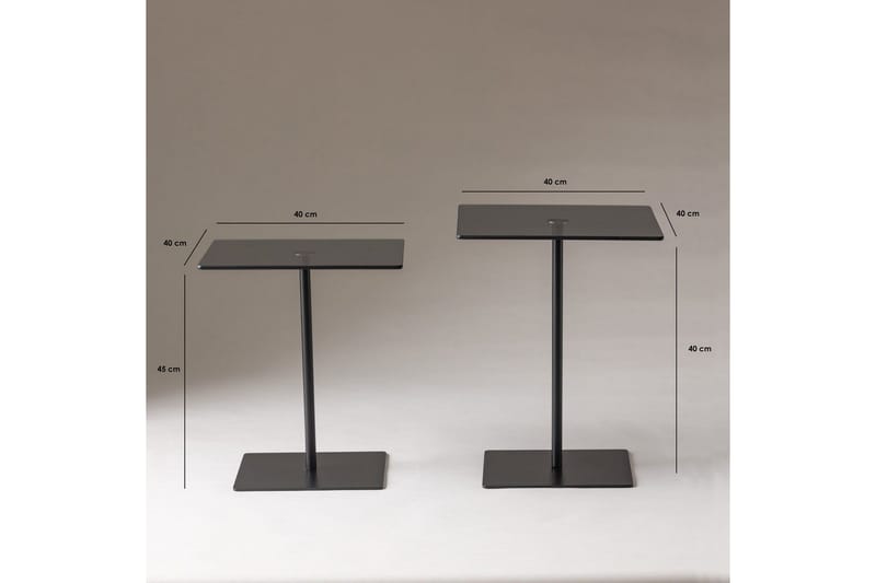 Challur Sofabord 40 cm - Sort - Møbler - Borde - Sofabord