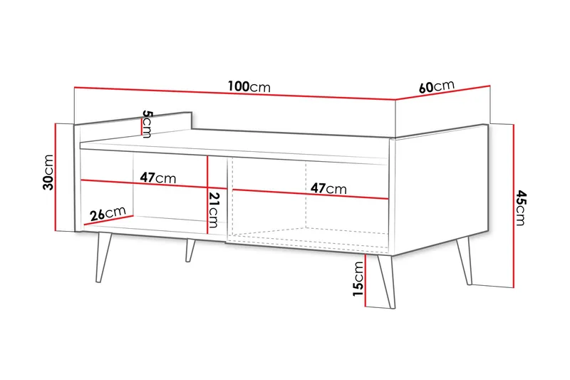 Chiku Sofabord 100 cm - Beige - Møbler - Borde - Sofabord
