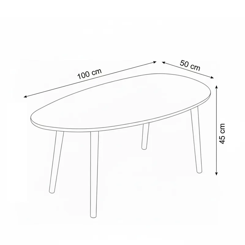 Childress sofabord 100 cm - Eg - Møbler - Borde - Sofabord