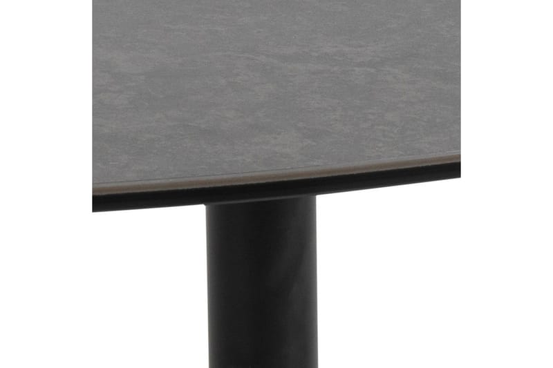 Cimino Ovalt Sofabord 100 cm i Keramik med Metalstel - Mørkegrå - Møbler - Borde - Sofabord