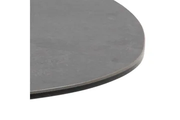 Cimino Ovalt Sofabord 84 cm i Keramik med Metalstel - Mørkegrå - Møbler - Borde - Sofabord