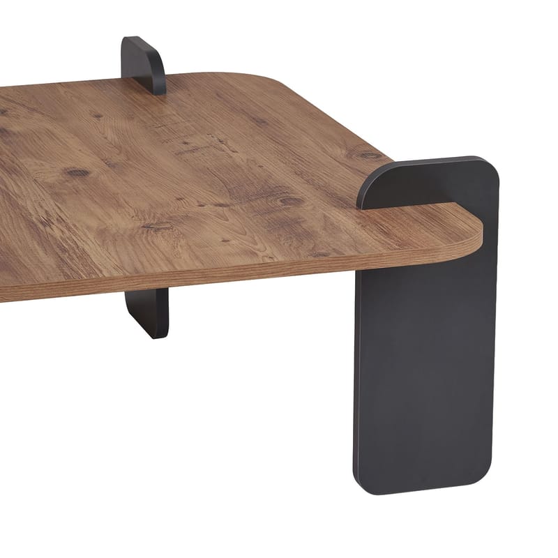 Coffee Table Nordure Furu Svart - Møbler - Borde - Sofabord