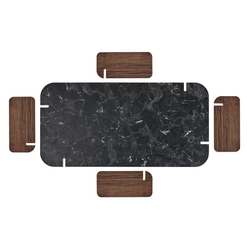 Coffee Table Nordure Mörk sten Valnöt - Møbler - Borde - Sofabord