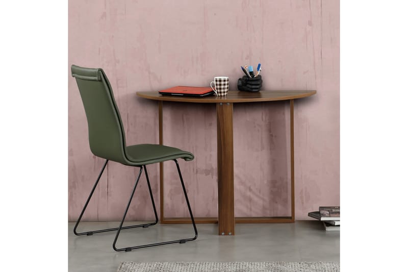 Comfortale spisebord halvmåne - Valnød - Spisebord og køkkenbord