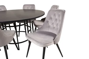 Copenhagen Spisebordsæt med 6 Valera Lyx Velour Stol - Furniture Fashion - Møbler - Borde - Spisebordssæt