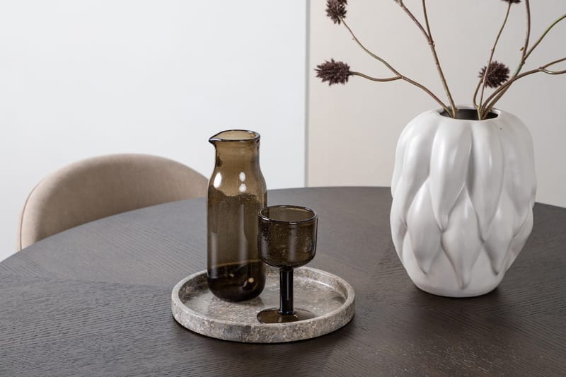 Copenhagen Spisebordssæt 115 cm Rund med 4 Velvet Stole - Beige - Møbler - Borde - Spisebordssæt