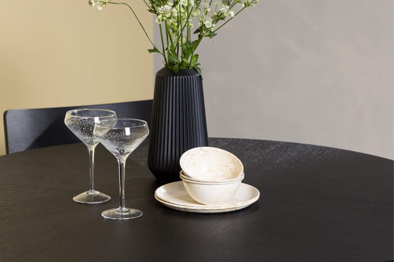 Copenhagen Spisegruppe + 4 stole Rektangulær - Sort - Møbler - Borde - Spisebordssæt