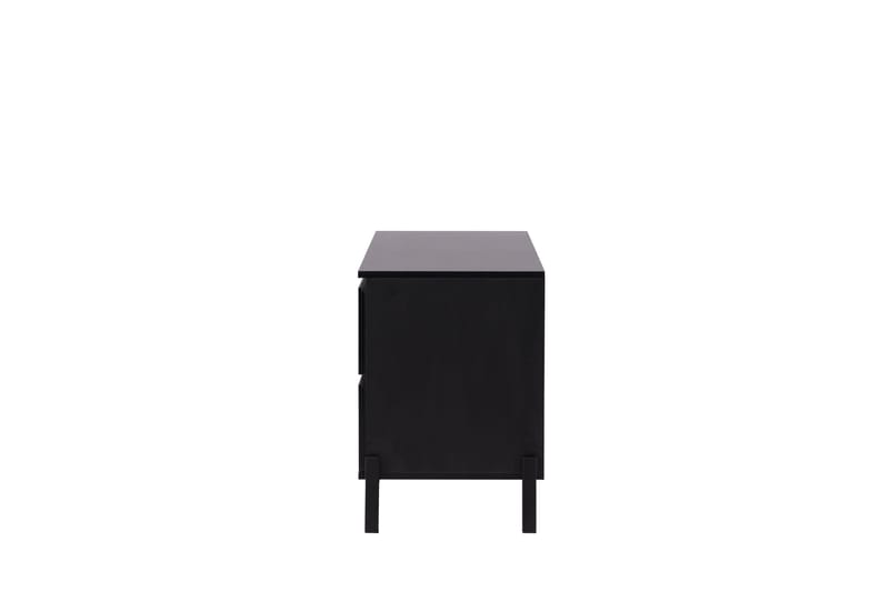 Corpus Fritstående Tv-bord 138 cm med Opbevaring i Malet Træ - Sort - Møbler - TV borde & mediemøbler - TV-borde
