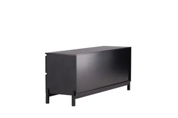 Corpus Fritstående Tv-bord 138 cm med Opbevaring i Malet Træ - Sort - Møbler - TV borde & mediemøbler - TV-borde