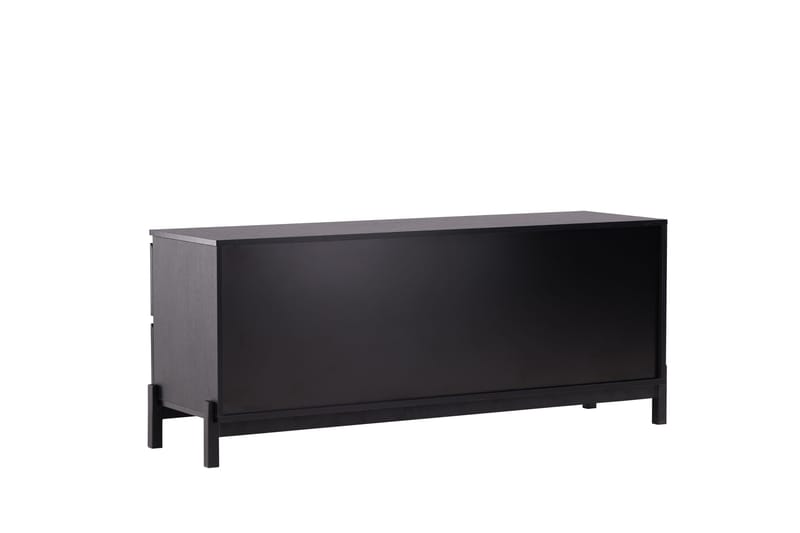 Corpus Fritstående Tv-bord 138 cm med Opbevaring i Malet Træ - Sort - Møbler - TV borde & mediemøbler - TV-borde