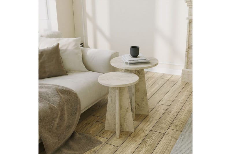Corren Sofabord 40 cm - Travertin - Møbler - Borde - Sofabord