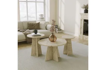 Corren Sofabord 60 cm - Travertin - Møbler - Borde - Sofabord